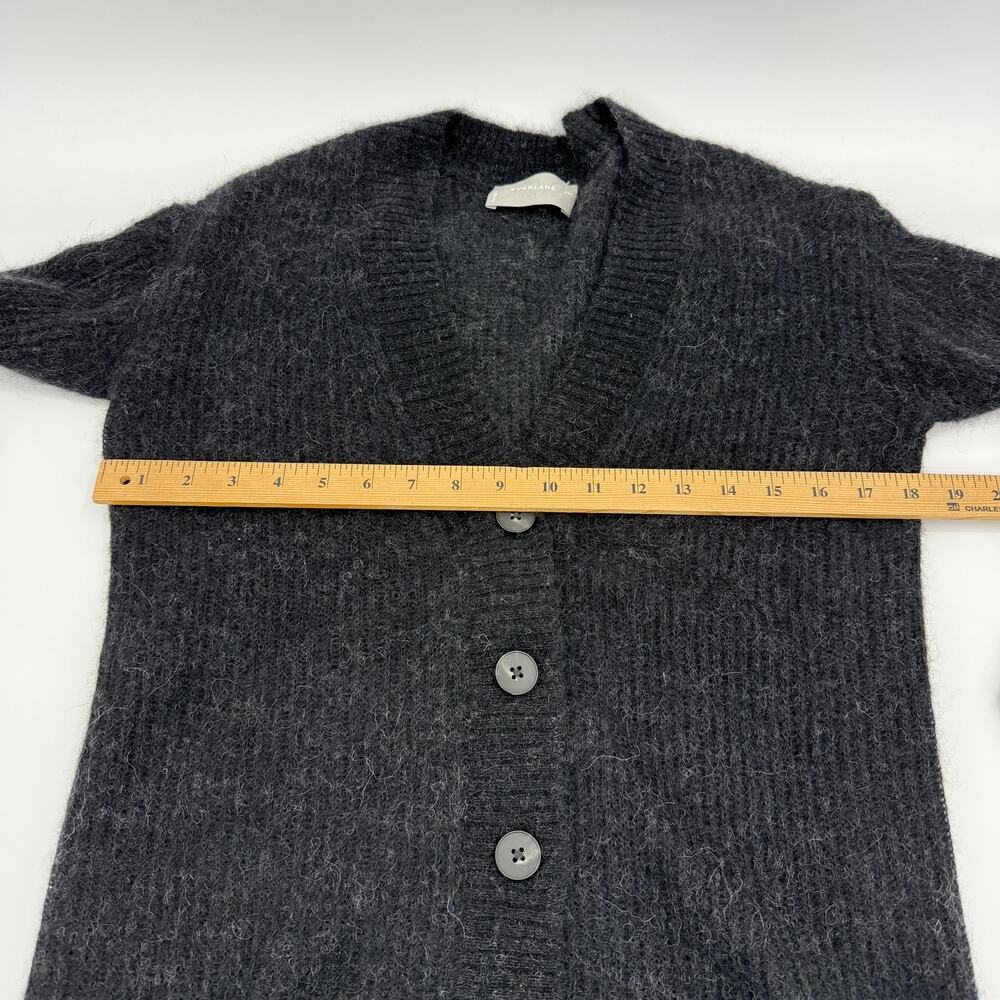 EVERLANE Womens Wool Alpaca Knit Sweater Size XXS Oversized Grandpa Cardigan - Picture 7 of 8